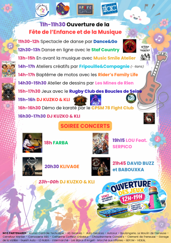 Programme fête de la musique